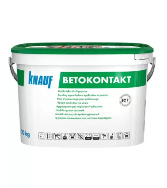 301a5cb52a8d11f0b7de901b0ecd7ae4_3cb4cc05244311f1b80cb42e99ccff36 Грунт KNAUF Бетоконтакт, 20кг - Зображення 1
