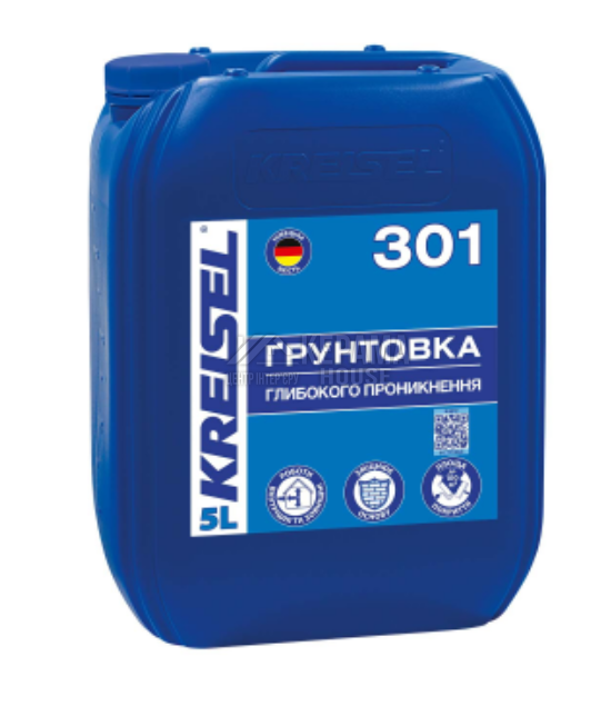4b9332df662111f0b7eab42e99c9b7fd_67aab2eb059a11f1b80cb42e99ccff36 301 KREISEL Грунт глибокого проникнення професійний 5л - Зображення 1