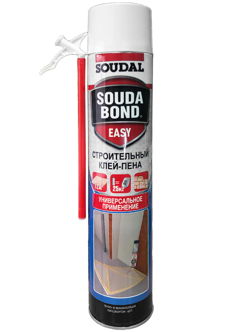 8f9e6c112b2d11f0b7de901b0ecd7ae4_17d243a5239611f1b80cb42e99ccff36 Піна-клей SOUDABOND EASY для полістирола 750мл - Зображення 1