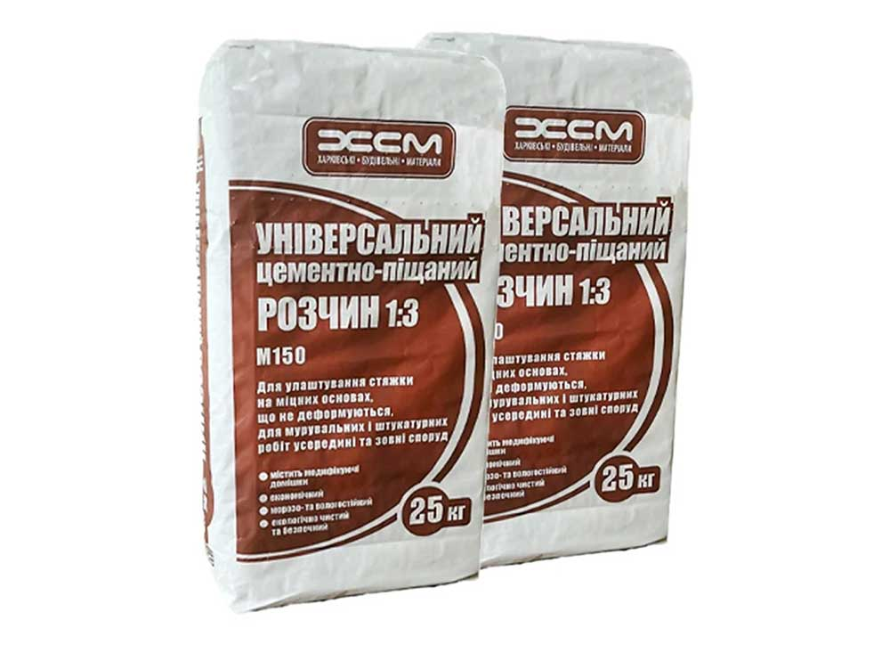 91c9f47b1abd11f0b7de901b0ecd7ae4_a127add2067b11f1b80cb42e99ccff36 Цементно-пiщана сумiш ЦПР (ХСМ) 48шт/пал - Зображення 1