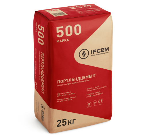 9497943237b111f0b7e5b42e99c9b7fd_41c4893022a511f1b80cb42e99ccff36 Цемент Івано-Франківський К-500 (25 кг) тар. (56шт/піддон) - Зображення 1