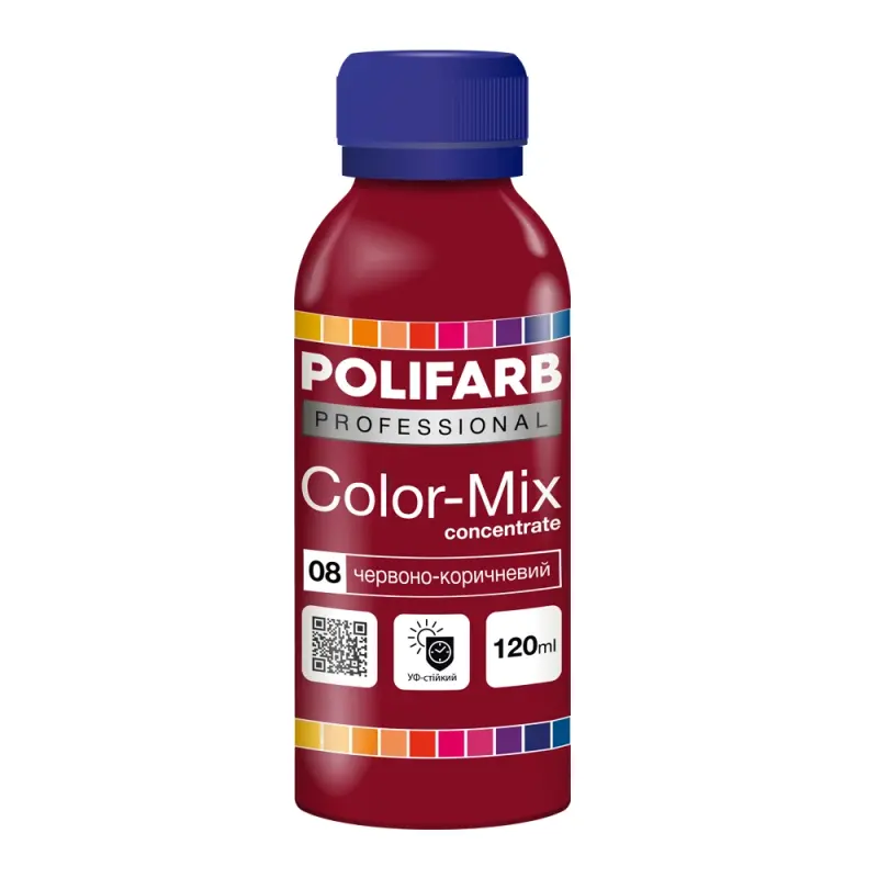 a7d44bf95c2f11f0b7e8b42e99c9b7fd_8cfd7e250cc711f1b80cb42e99ccff36-1 Color Mix Polifarb 08 черв.корич. 0,12л - Зображення 1