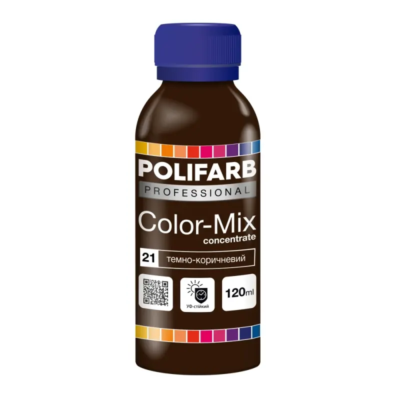 a7d44c025c2f11f0b7e8b42e99c9b7fd_8cfd7e240cc711f1b80cb42e99ccff36-1 Color Mix Polifarb 21 тем.корич. 0,12л - Зображення 1