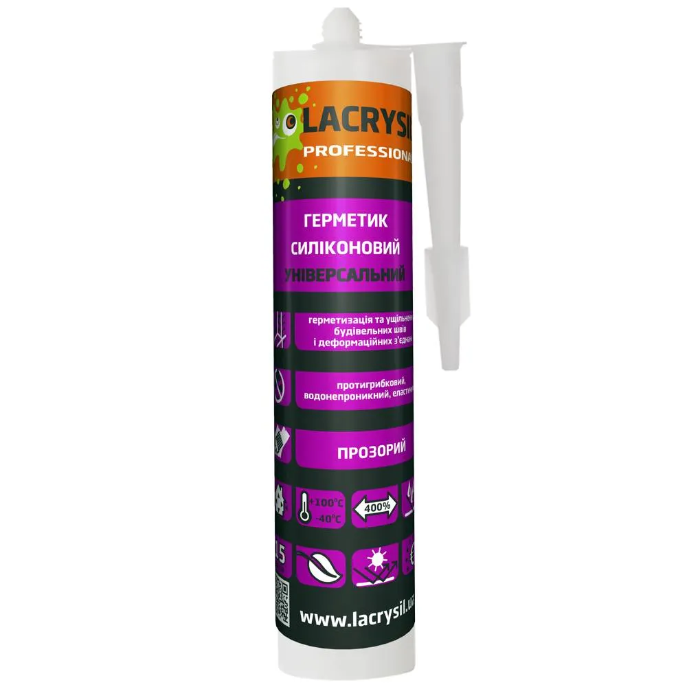 b1ac82945b0c11f0b7e8b42e99c9b7fd_1b47aa570ccd11f1b80cb42e99ccff36-1 Герметик LACRYSIL силіконовий універсальний прозорий 0,28мл - Зображення 1