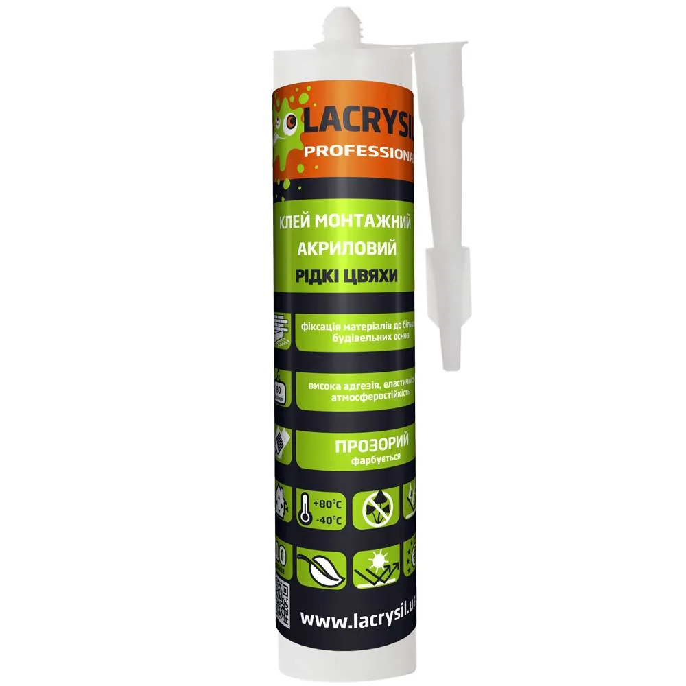 b1ac829c5b0c11f0b7e8b42e99c9b7fd_226f02f80d8911f1b80cb42e99ccff36-1 Клей LACRYSIL "Рідкі цвяхи" прозорий 0,28кг - Зображення 1