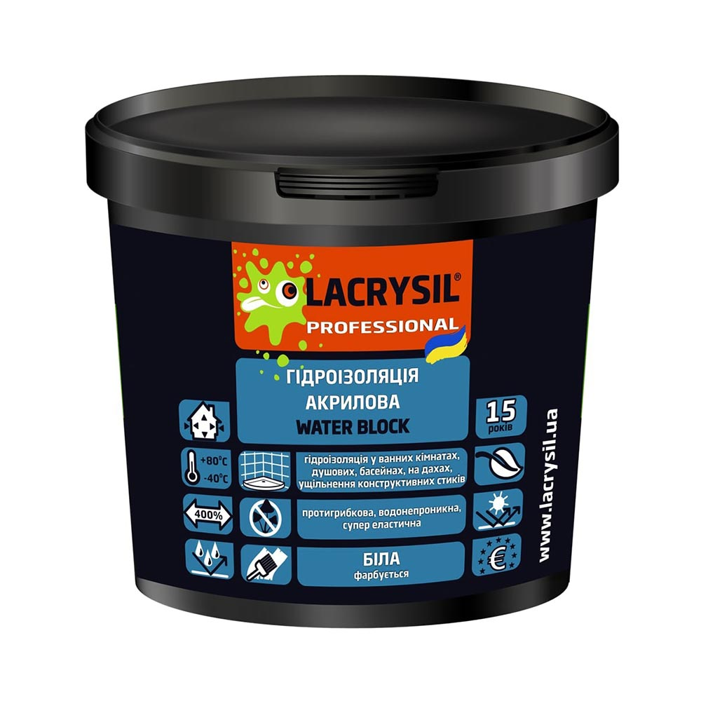 b1ac82a95b0c11f0b7e8b42e99c9b7fd_17d24388239611f1b80cb42e99ccff36 Мастика LACRYSIL гідроізоляційна 3кг - Зображення 1