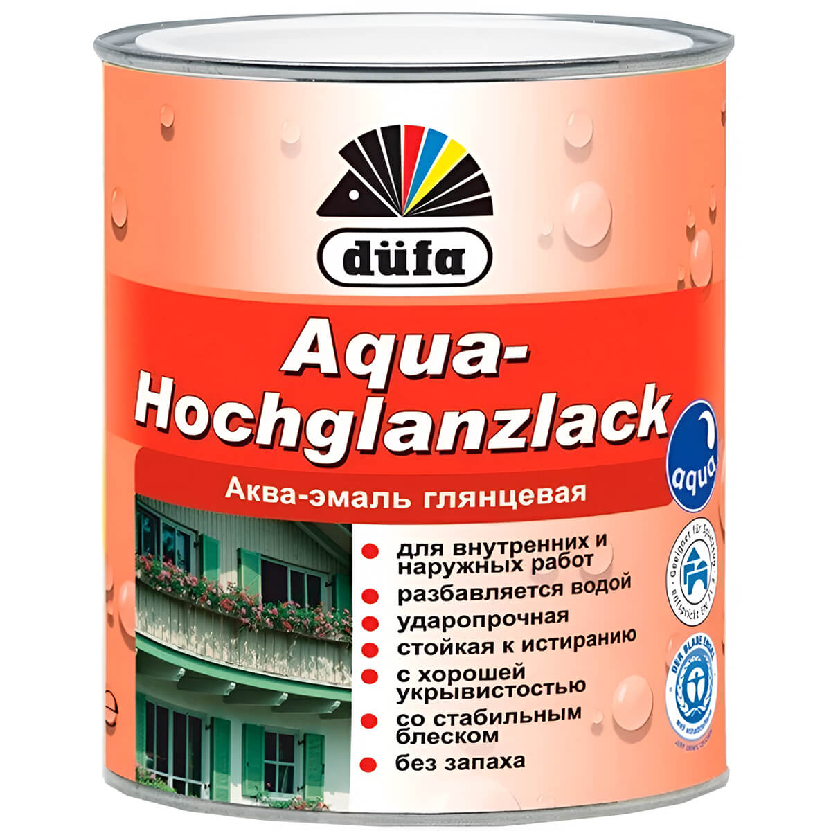 b248fb6b2a5611f0b7de901b0ecd7ae4_89cb1d7a072511f1b80cb42e99ccff36-1 Акваемаль DUFA глянцева 0,75л - Зображення 1