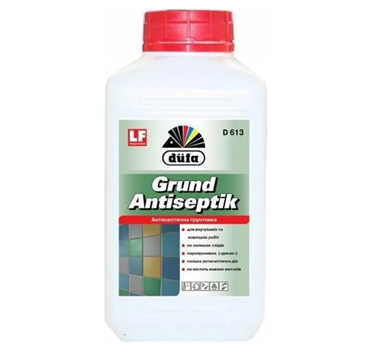 b248fb6f2a5611f0b7de901b0ecd7ae4_89cb1d78072511f1b80cb42e99ccff36-1 Грунт DUFA Antiseptik D613 1л - Зображення 1
