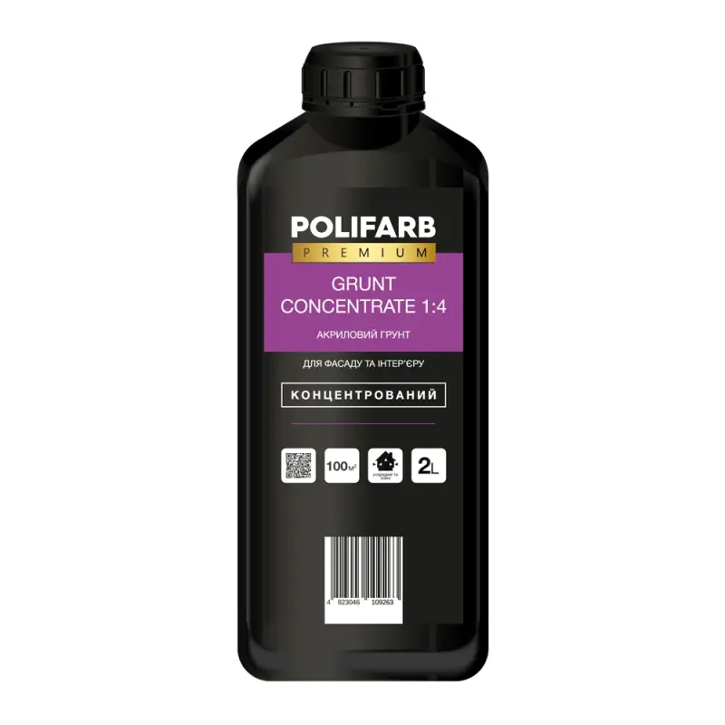 d0859c45001a11f1b80cb42e99ccff36_1b47aa450ccd11f1b80cb42e99ccff36-1 Polifarb Грунт-концентрат 1:4 2л - Зображення 1